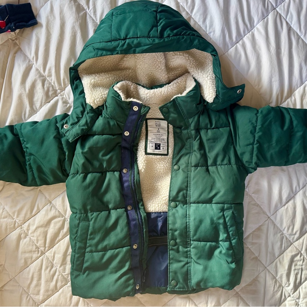 GAP Green Puffer Jacket for Kids